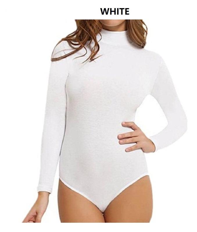 高襟 ロングスリーブ ボディスーツ 体操服 バレエ練習着 ダンス用品 軽量 ストレッチ バレエウェア ダ..