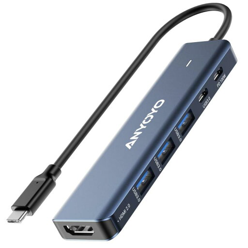 USB Cハブ、6イン1 USB Cマルチポートアダプター 4K60 HDMI USB Cハブ、6イン1 USB Cマルチポートアダプター 4K60 HDMI