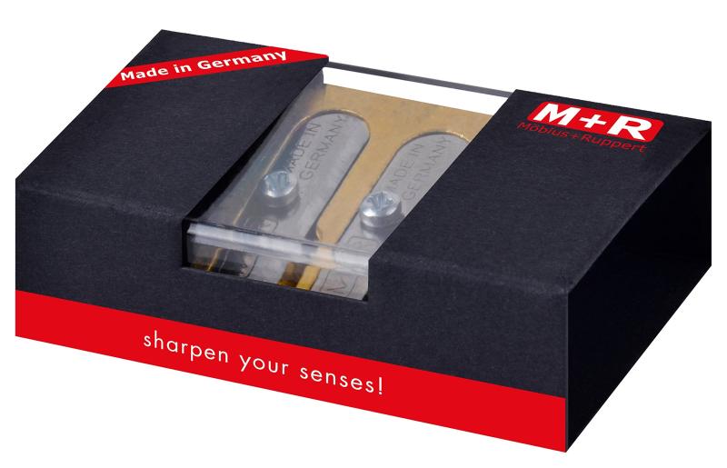 M+R メビウス+ルパート 真鍮製2つ穴シャープナー