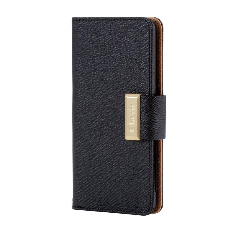 ELECOM Xperia Z4 ソフトレザーケース for Girl 手帳型 ブラック PM-SOZ4PLFBBK