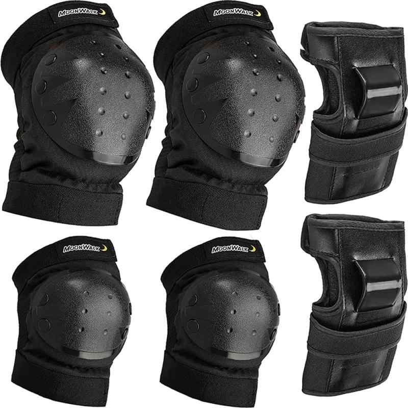 【国内衝撃試験クリア】プロテクター キッズ 子供 大人用 手首/肘/膝 6点セット 自転車 スケボー バイク MoonWalk
