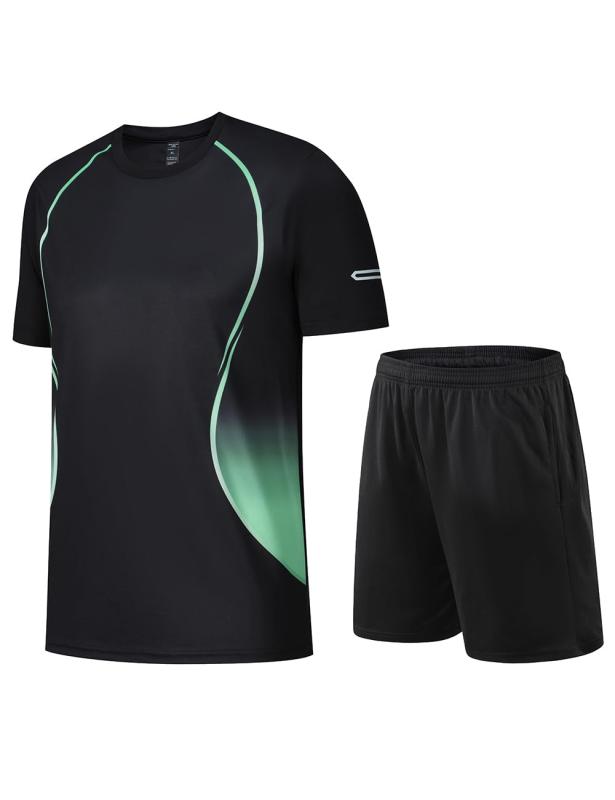 [Aosyax] 半袖上下セット メンズ スポーツウェア 2点セット 半袖tシャツ 速乾 薄手 短パン ショートパンツ ランニングウェア トレーニングウェア カジュアル 吸汗速乾 無地 夏 部屋着 大きいサ