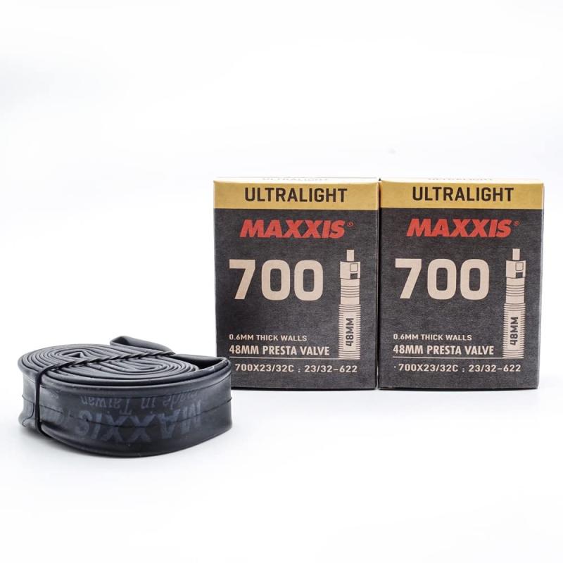 2本セット MAXXIS(マキシス) 正規品 ウルトラライトチューブ 700×23/32c 仏48mm