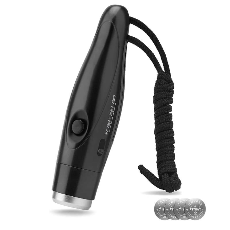 IMTOD 電子ホイッスル 電子笛 3段階 3種類ホイッスル 大音量 130db サッカ バスケットボール スポーツ 審判 団体競技 アウトドア 防災 防犯 登山 害獣 衛生 感染対策 熊よけ ストラップ付き 4本