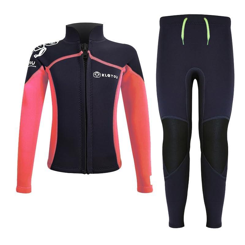 MORGEN SKY ウェットスーツ キッズ 水着 上下セット 男の子 女の子 2.5mmネオプレン マリンスポーツ ダ..