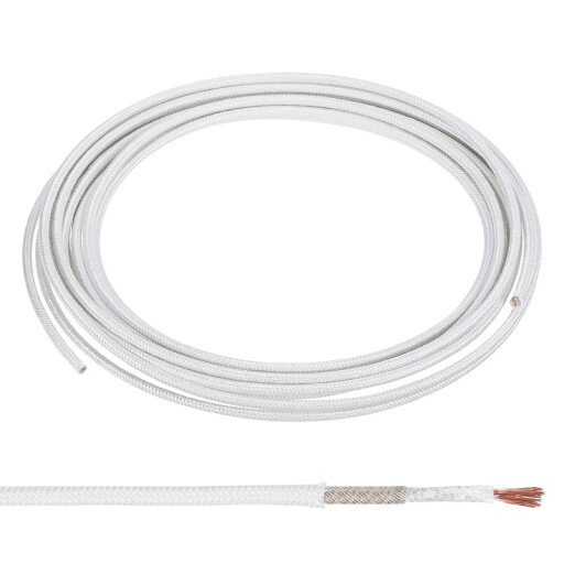PATIKIL 19.7フィート 13 AWG 高温ワイヤー -60-500度セルシウス度のミカガラスファイバー電子ワイヤー 絶縁耐熱電子柔軟ケーブル ランプ ボイ ラー ヒーター用 ホワイト PATIKIL 19.7フィート 13 AWG 高温ワイヤー -60-500度セルシウス度のミカガラスファイバー電子ワイヤー 絶縁耐熱電子柔軟ケーブル ランプ ボイ ラー ヒーター用 ホワイト
