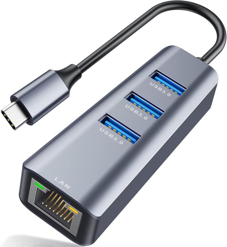USB C ハブ、ABLEWE USB Type C LAN ハブ