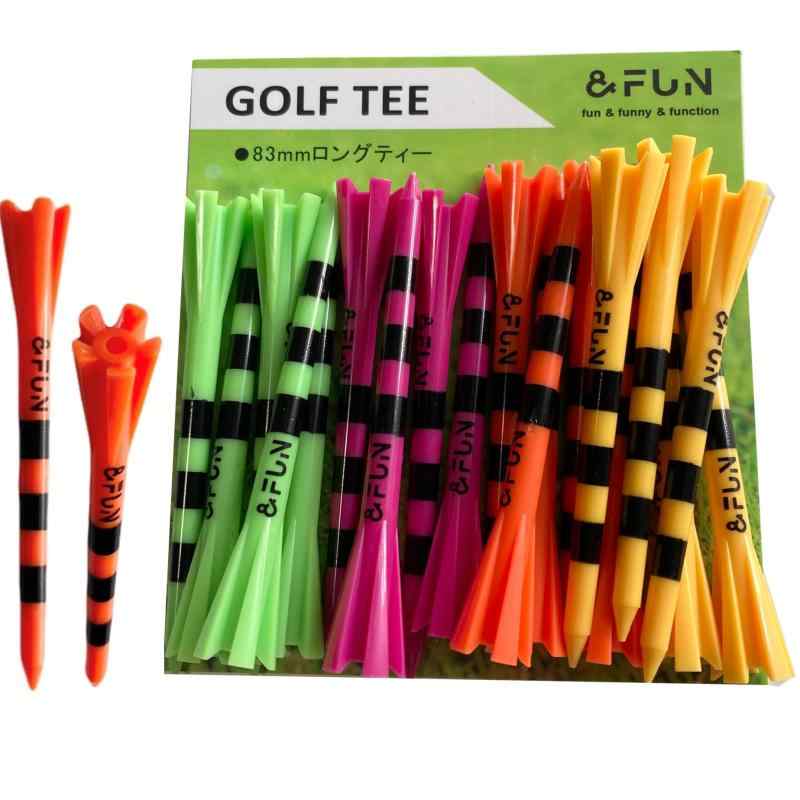 &FUN（アンドファン）ゴルフティー ロングティー 83mm 20本入 目盛り付 飛ばし屋 高さ調整簡単