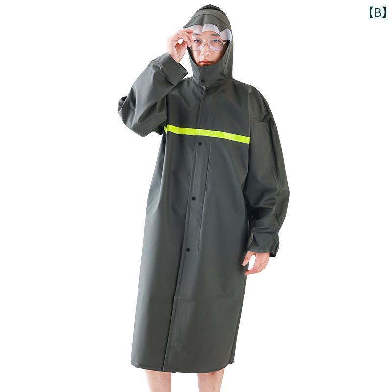 メンズ レインコート ロング レーンコート スプリット 男女兼用 バイク 乗馬 全身 アウトドア 厚手 防 雨 大人用 持ち帰り用 レインパンツ セット