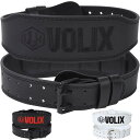 VOLIX トレーニングベルト【マイクロファイバーレザーで生地がやわらかく体にフィット】リフティングベルト パワーベルト 筋トレ
