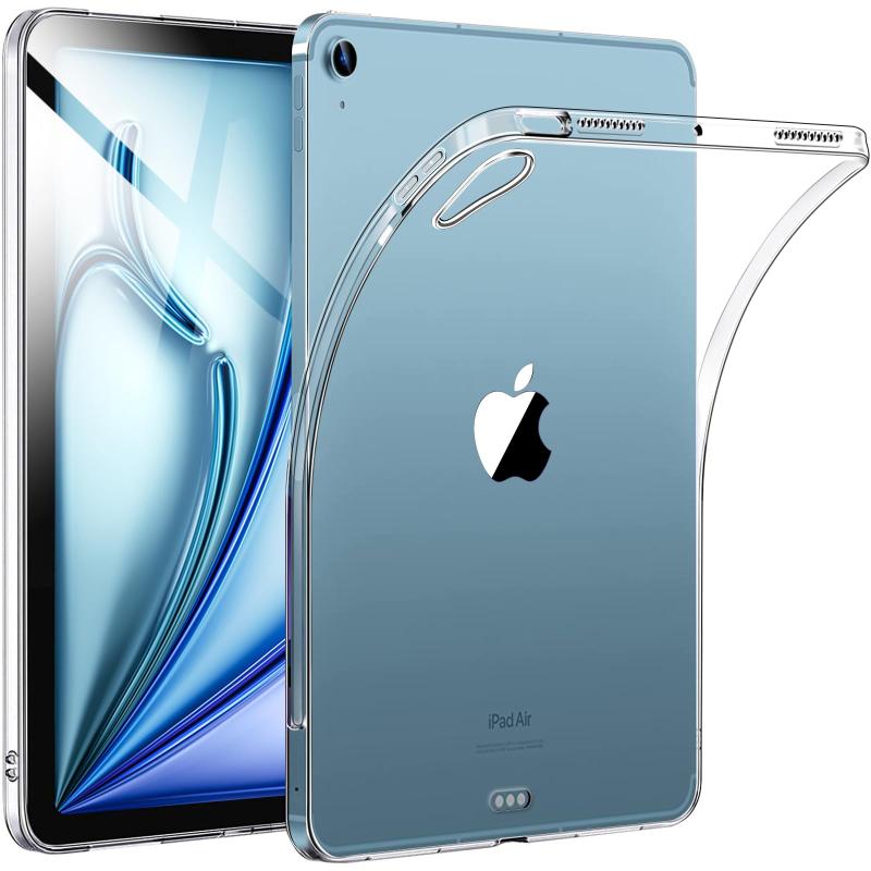 iPad Air 6/5/4世代 専用 ケース タブレットケース クリア TPU素材 耐衝撃 落下防止 軽量 擦り傷防止