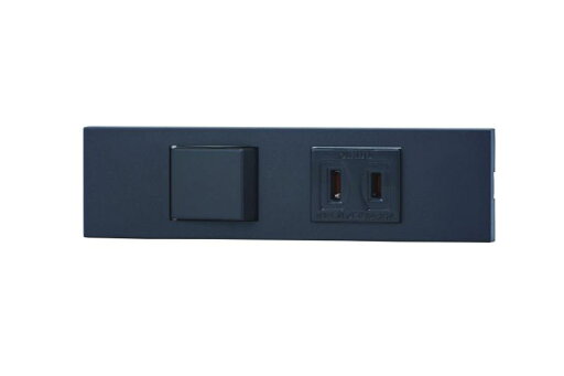 神保電器/KAGラインアップ 3路スイッチ+コンセントセット ソフトブラック(SB) KAG2514 神保電器/KAGラインアップ 3路スイッチ+コンセントセット ソフトブラック(SB) KAG2514