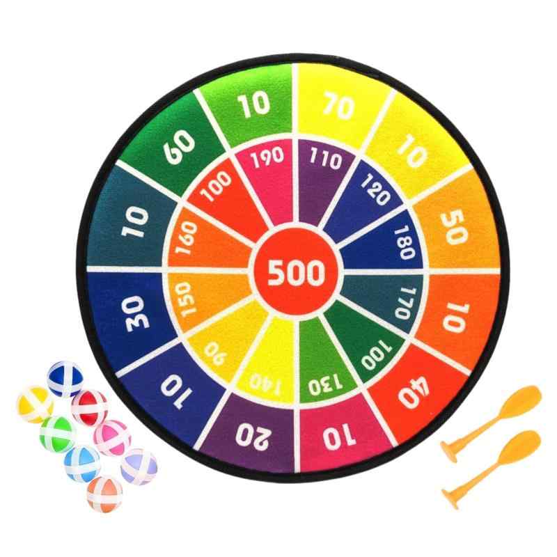 (APOSITV)的あて おもちゃ ボールターゲット ボールダーツ ボール8個付き 室内 屋外 安全 大判サイズ