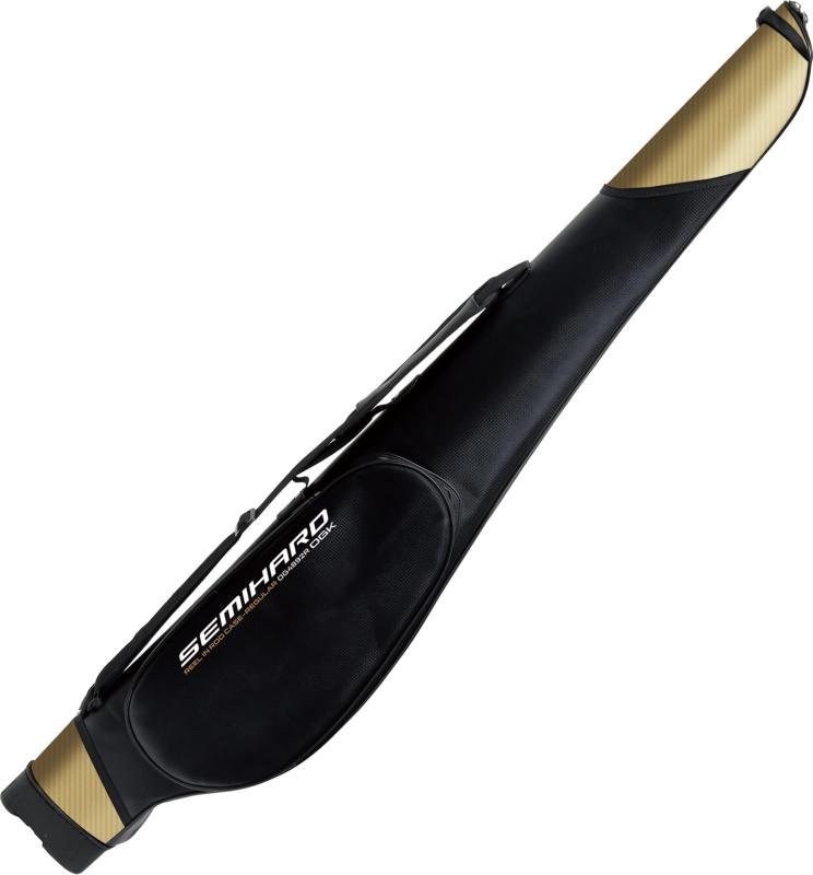 大阪漁具(OGK) セミハードリールインロッドケース レギュラーサイズ 135cm カラー：ブラック/ゴールド ..