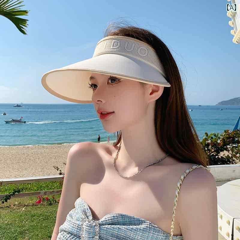 帽子 レディース サンハット 大きい つばと UV カットを 備えた 女性用 夏 2025年新 サンハット