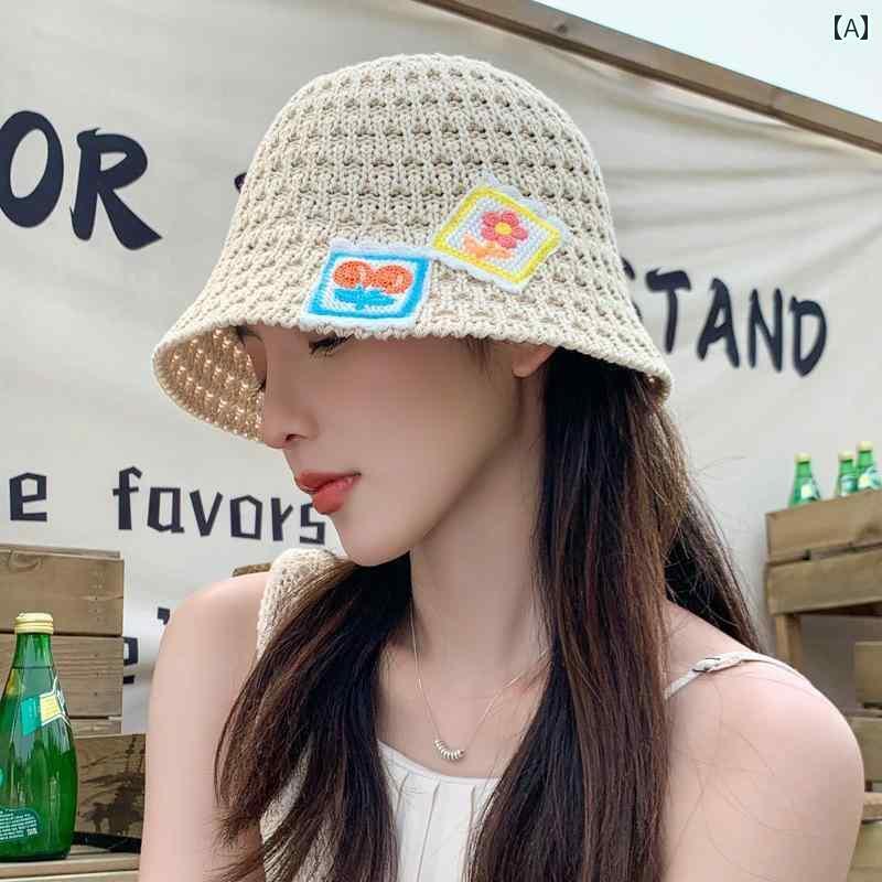 帽子 UVカット サンハット 女性用 漁師 帽子 2025春夏 韓国 編み込み アウトドア サンシェード 日焼け ..