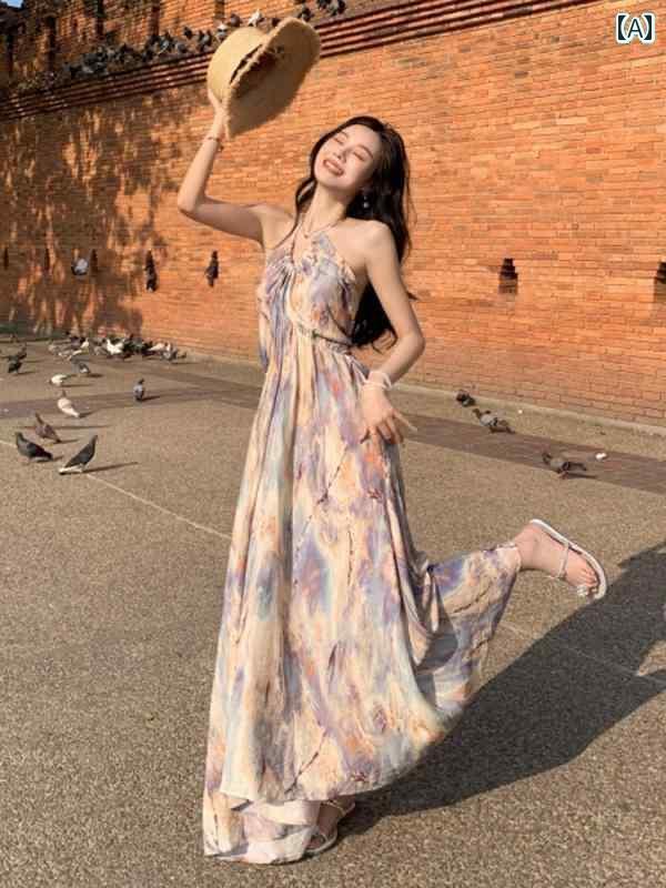 レディース トップス ホルターネック レディース トップス ホルターネック フランスの 美しい 油絵の ..