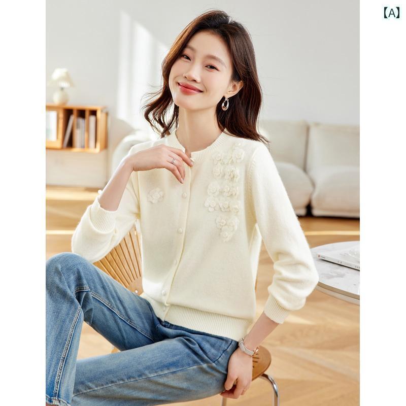 ニット レディース カーディガン カーディガン トップス レディース ニット レディース カーディガン カーディガン トップス レディース 女性用 ニットカーディガン ジャケット 2025 春 スタイリッシュ 小さい サイズ アウター ショート ラ
