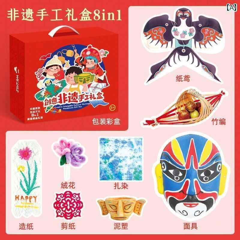 おもちゃ ホビー おもちゃ ホビー Mr Toy 無形 文化 遺産 ギフト ボックス DIY おもちゃ ぬいぐるみ 花 紙 切り 素材 パッケージ 子供用 ホリデーギフト 男の子 女の子