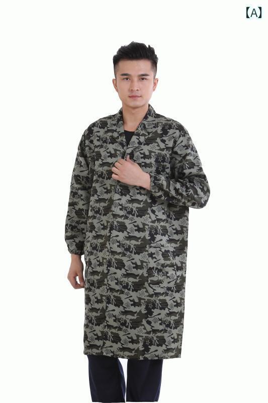 作業着 セット 作業着 セット 迷彩 コート 作業着 メンズ ロング ハンドリング 汚れ 防止 労働 保護 耐摩耗性 長袖 飼育 自動車 修理