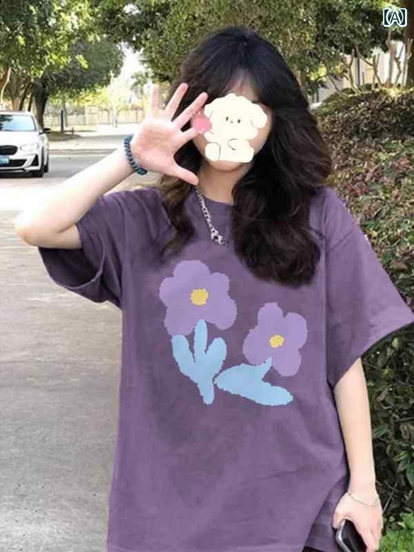 　レディース　Tシャツ　半袖 200 ジン 300 大きめ サイズ レディース 服 ストレート ショルダー 半袖 Tシャツ 女性 夏 フレンチスタイル 特大 トップス