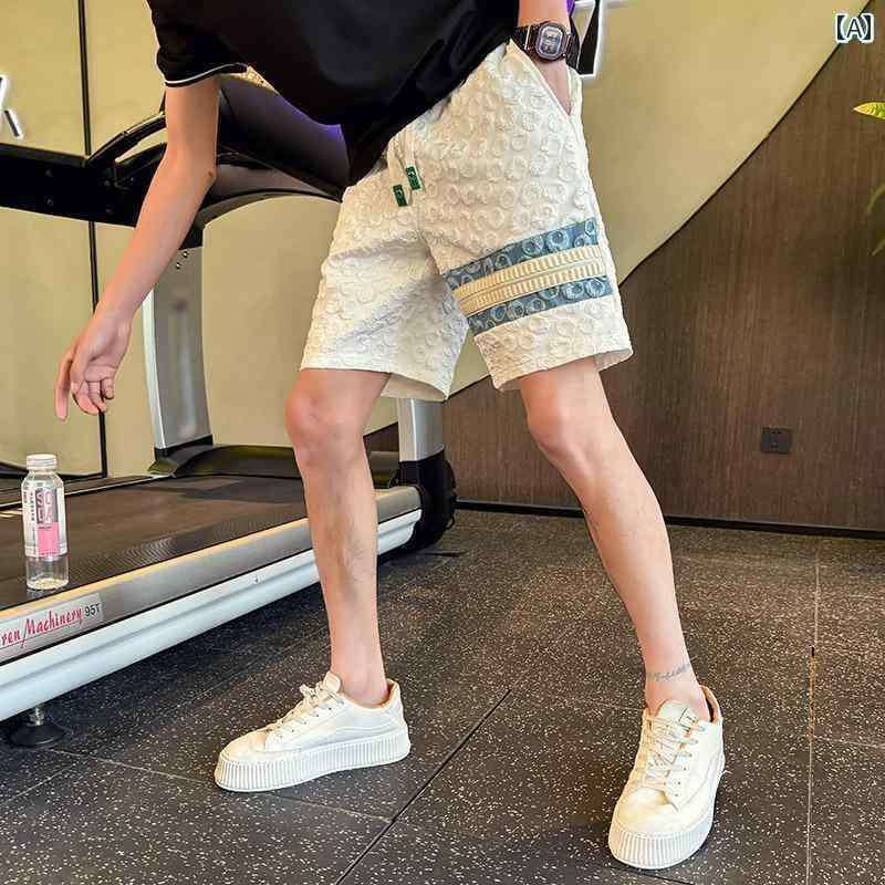 　ショート　ハーフ　パンツ　 高級 ショート パンツ メンズ カジュアル ゆったり 夏 薄手 ミドル 丈 ..