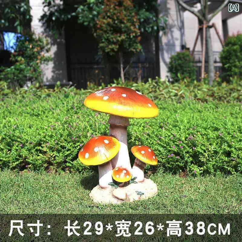 　ホビー　雑貨　装飾品 屋外 造園 風景 シミュレーション キノコ 幼稚園 装飾 公園 中庭 庭の 樹脂(3)