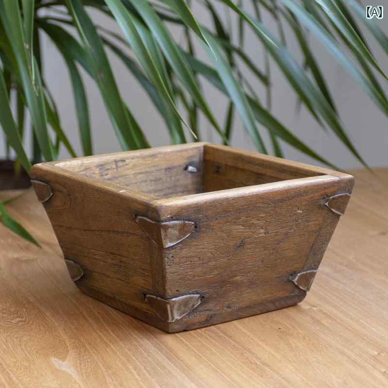 ホビー 雑貨 装飾品 古風 無垢材の リジン バケツ ゴールド アンティーク 米 ラフ 陶器 リビング ルームの 装飾 アートワーク オープニング ギフト