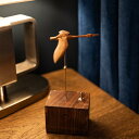 雑貨 装飾品 な ブラックウォールナット 無垢材の 白鳥の 飾り モダンな ティールームの デスク トップの 装飾 新築 祝いの ポーチ ギフト