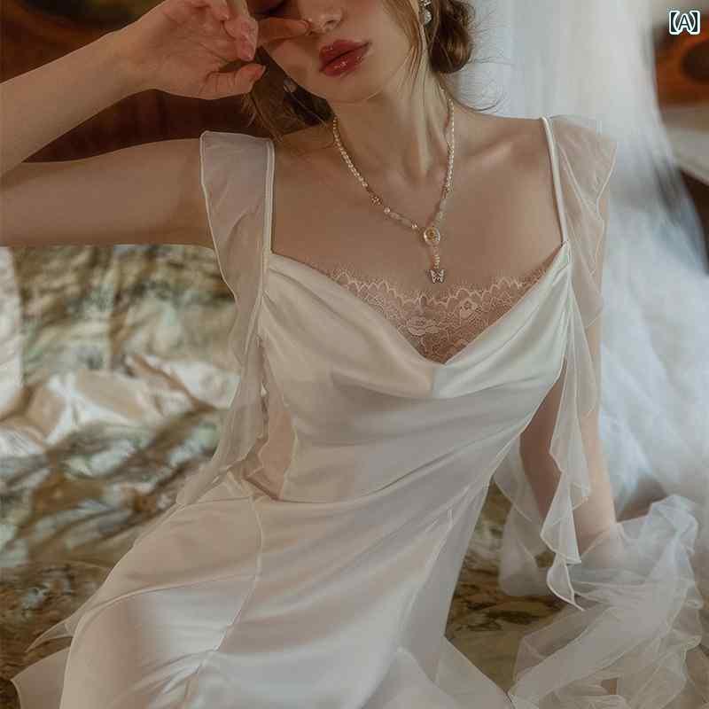 　パジャマ　レディース　上下 フェアリー コントラクト グリーン デザイア フレンチ 美しい セクシー ..