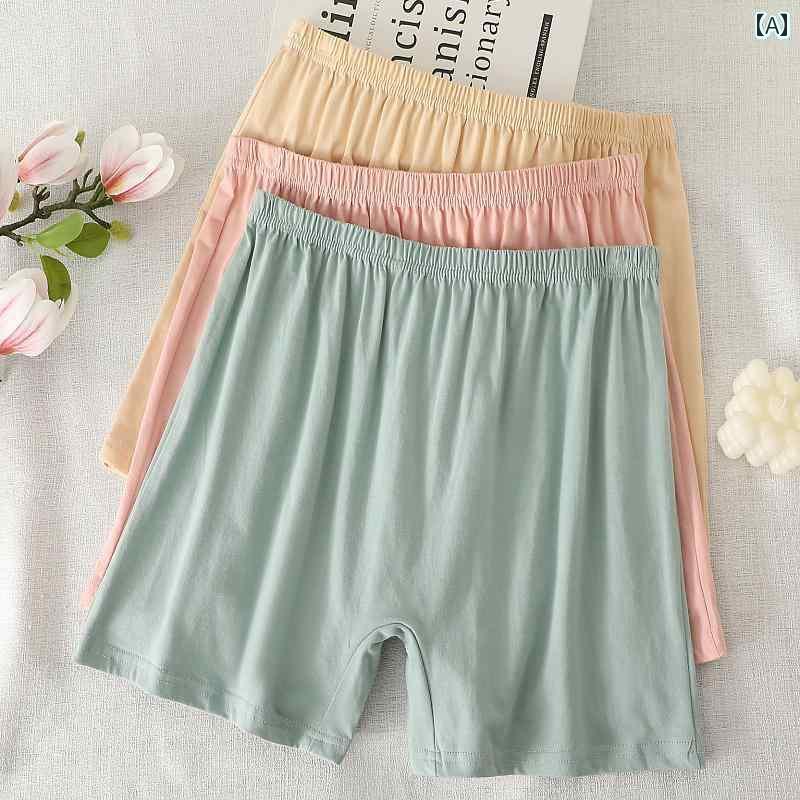 　ボクサーパンツ　下着　ショーツ 女性用 コットン 下着 ママやおばあちゃん用 ボクサー パンツ ハイウエスト 大きめ サイズ 安全