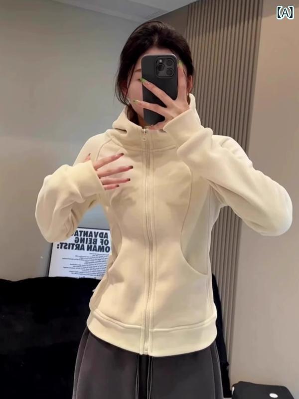 パーカー　フード付き　ニット 秋冬 ジッパー カーディガンフード付き スウェットシャツ 裏起毛 ジャケ..