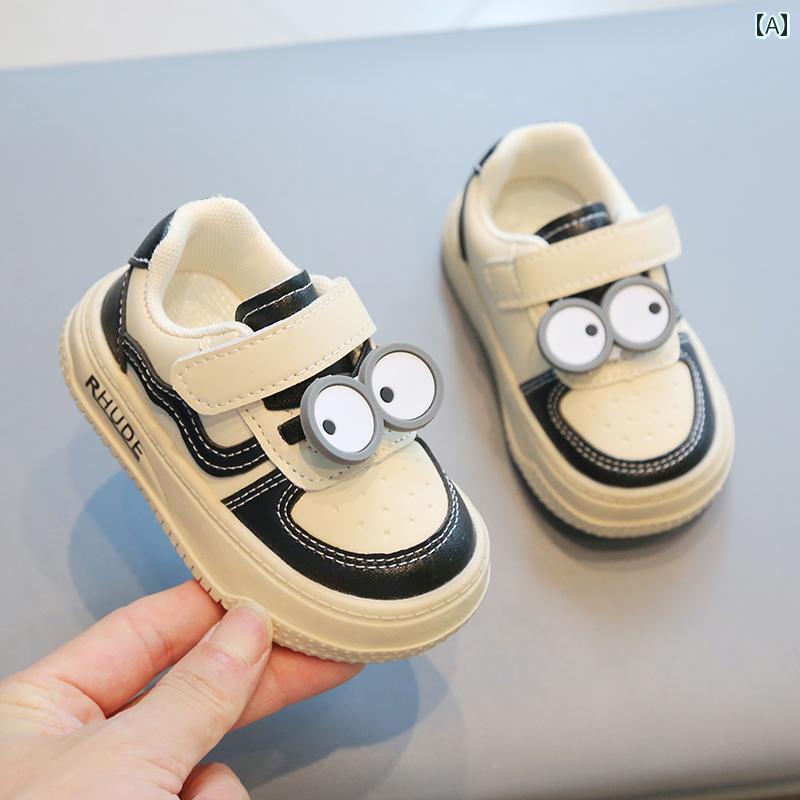 赤ちゃん　靴　シューズ Jingqi 子供用 幼児 靴 春秋 通気性 男の子用 ベビー シューズ 女の子用 ソフ..