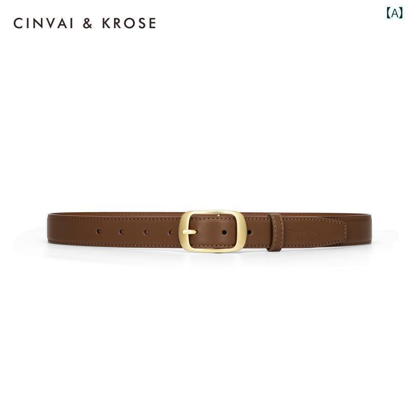レディース　ベルト　カジュアル サイト 小さい c＆ k ベルト 女性 2025 革 細い ピン バックル 装飾 スカート 付き ジーンズ