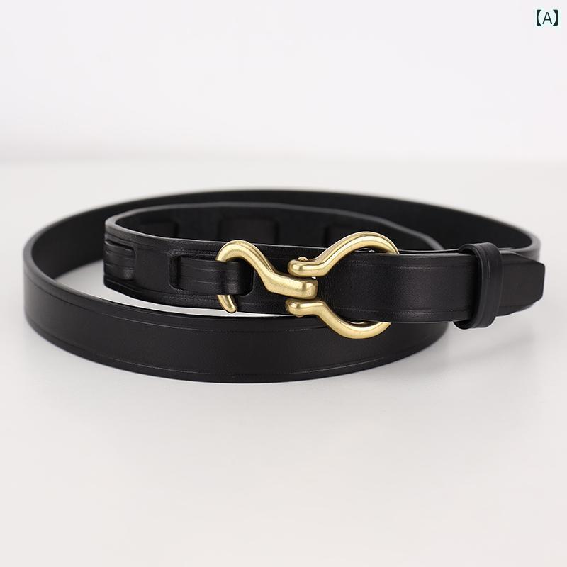 レディース　ベルト　カジュアル 小さい フランスの ヴィンテージ レトロ ベルト レディース 個性的な ..