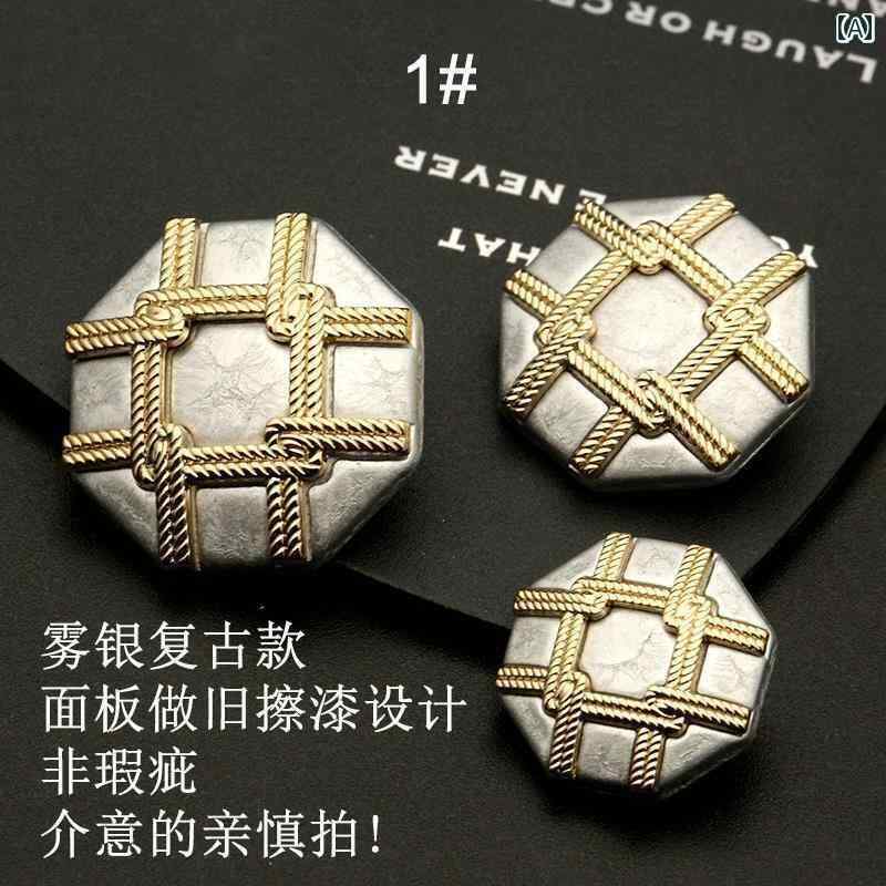 ボタン　カジュアル　アクセサリー カジュアル スーツ ボタン ファッションメタル メンズと レディースの ウィンドブレーカー コート ブラック セーター カーディガン