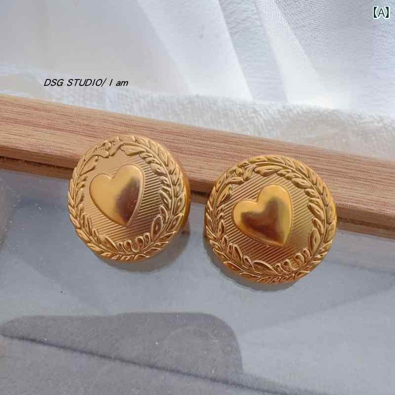 ボタン　カジュアル　アクセサリー レトロ 金色の 英国 学校 制服の 装飾 ボタン 高級 トップ ジャケット カジュアル ウィンドブレーカー コート