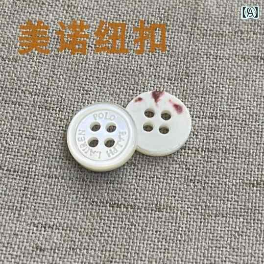 ボタン　ラウンド　アクセサリー ニットカーディガン シェル ボタン ポロ セーター ジャケット ラフ ホワイト シャツ レター