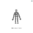 キーホルダー アクセサリー メタル 霊 鑫が 作った な 頭蓋 骨の 骸骨の パンク 風の ブローチ バッジ 手 刺繍の コサージュ 服 飾り