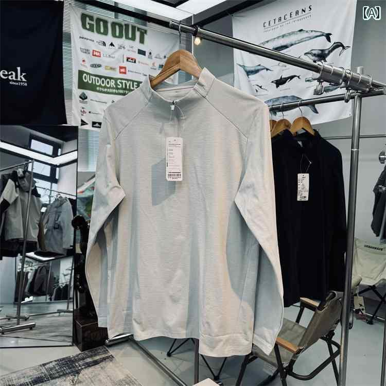 フリース　トップス　ジッパー コットン 素材の ソロ ナ 吸 湿性 通気性 発汗性に 優れた メンズ アウ..