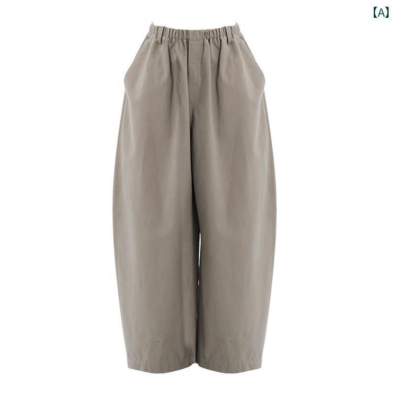 レディース　パンツ　ワイド LINY LIBERTY 24 SS ヴィンテージウォッシュ 加工 ダメージ コットン カジュアル ストレート 万能 パンツ