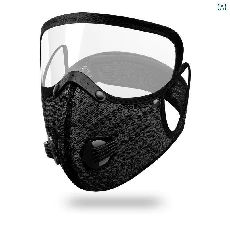 防護　フェイス　めがね 屋外 サイクリング 防風 アイプロテクション マスク 防塵 通気性 バルブ 男女 ..