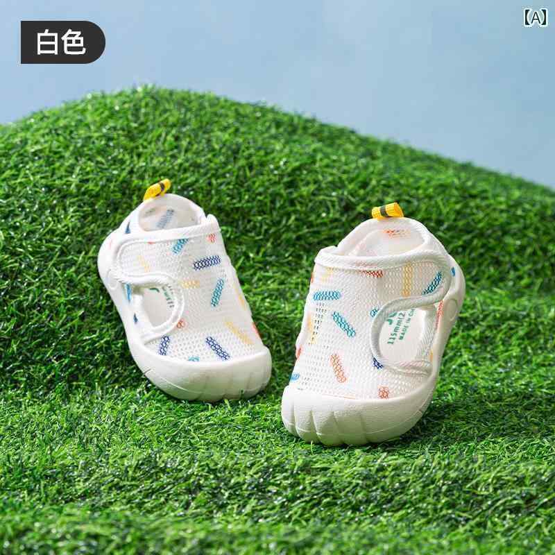 ベビー　服　赤ちゃん Jingqi ベビー サンダル 男の子 夏用 幼児用 シューズ 012歳 ソフト ソール メッシュ 女の子用