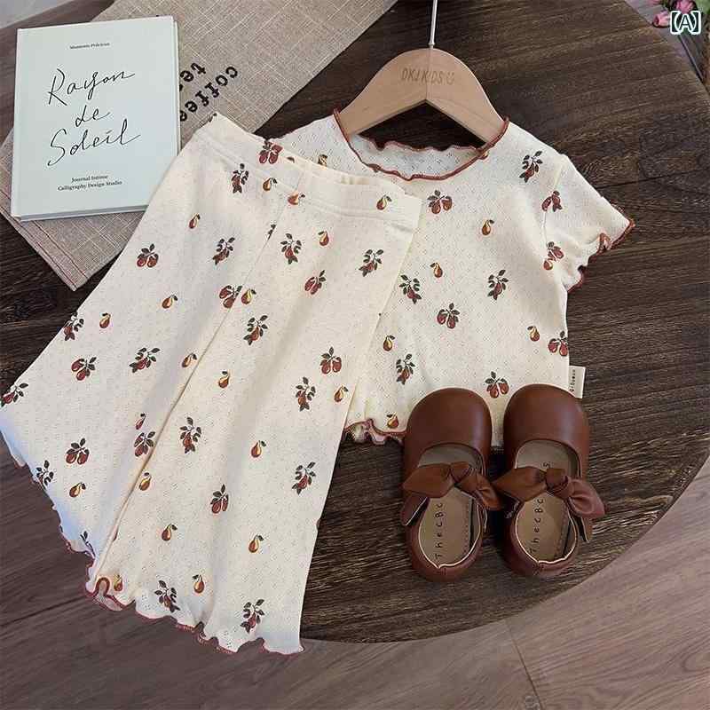 赤ちゃん　パジャマ　ベビー服 ベビー 服 夏 おしゃれ モダール 薄手 半袖 家 着 パジャマ 1歳 女児 田..