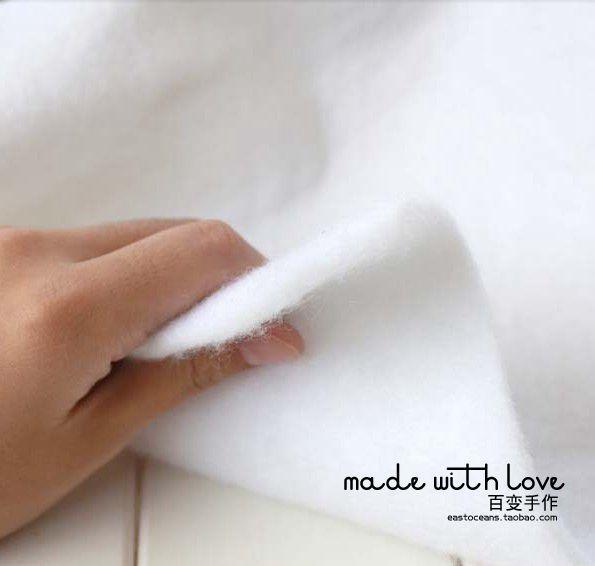 布　生地　無地　 糊を 使わない の プレス 綿 プレス用の な ふわふわの 綿約 280 g 厚さ約 5 MM