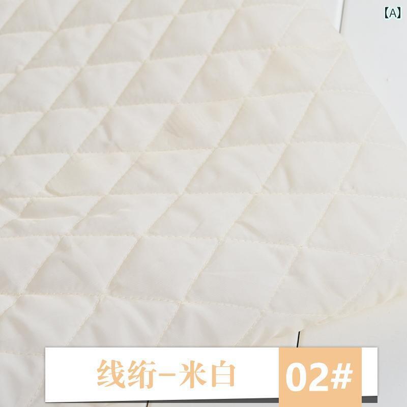 布　生地　無地　 秋冬 厚手 キルティング コットン 生地 ジャケット 服 裏地 複合