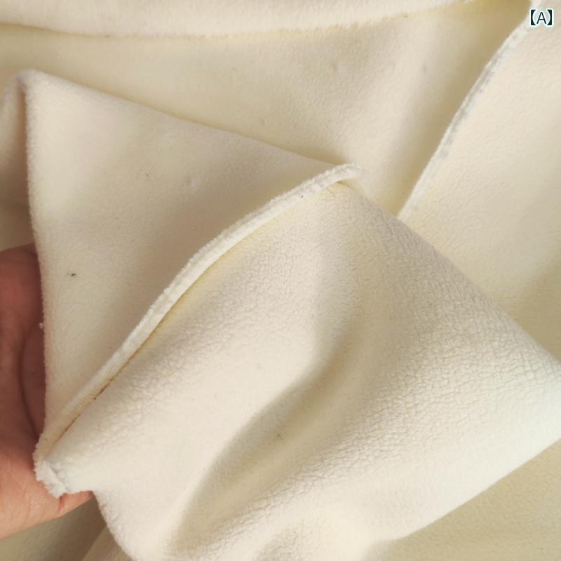 布　生地　無地　 厚手 裏起毛 粒 状 ベルベット 両面 オーストリア 冬 暖かい 生地高 弾性 服 生地 1メートル 価格