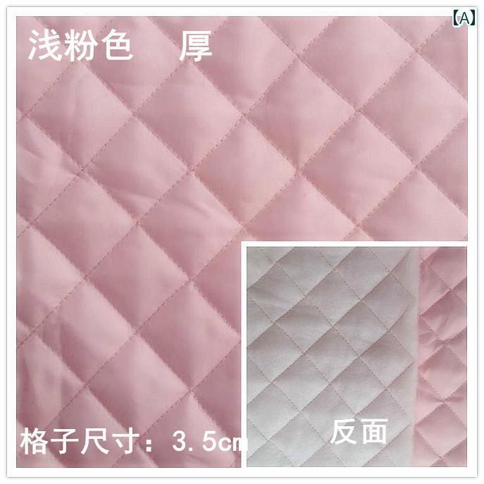 布　生地　無地　 厚手 キルト 綿 有線 両面 キルティング 生地 衣料 品 裏地 複合 diy