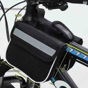 自転車 ホルダー バッグ アウトドア サイクリング 用品 フロント ハンギング バッグ トップ チューブ 4 イン 1 多機能 防水 収納 スマートフォン 自転...