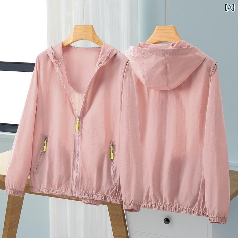 パーカー　薄手　カジュアル 大きめ サイズ 日焼け防止 服 女性用 夏用 薄手 冷感 通気性 紫外線 防止 ..